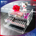 Wholesale Acrylic Makeup Stand Plexiglass Lipstick Display 3 Tiered